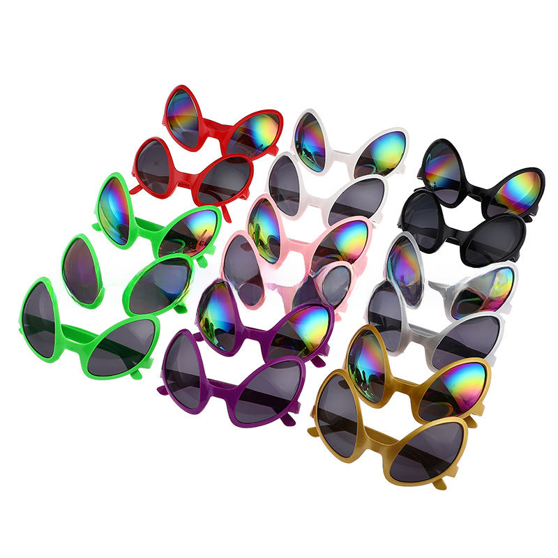 Wholesale Halloween Party Alien Antenna Funny Headband Green Fly Glasses